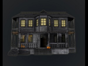 haunted halloween house Model 3D