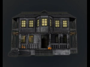haunted halloween house 3D Model