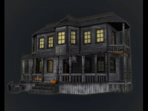 haunted halloween house 3D Model