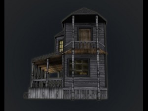 haunted halloween house Model 3D