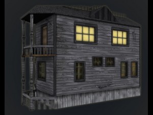 haunted halloween house Model 3D