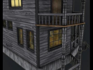 haunted halloween house Model 3D
