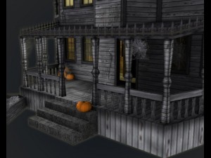 haunted halloween house Model 3D