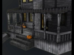 haunted halloween house 3D Model