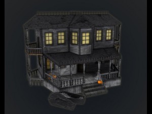 haunted halloween house Model 3D