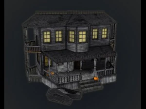 haunted halloween house 3D Model