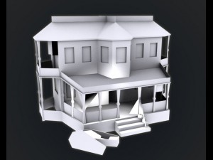 haunted halloween house Model 3D