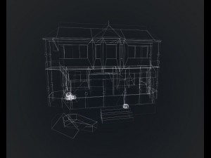 haunted halloween house Model 3D