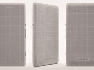 sony xperia m all colors 3D 모델