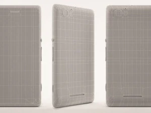 sony xperia m all colors 3D Model