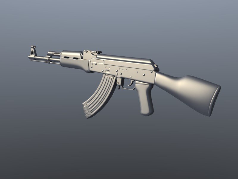 Ak 3d model. AK 47 3d model.