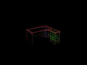 computer desk 3Dモデル