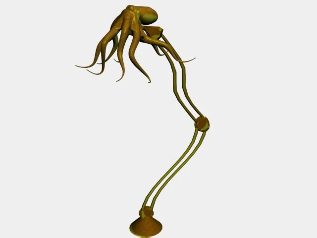 tablelamp octopus 3D Model .c4d .max .obj .3ds .fbx .stl .blend 