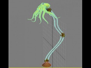 tablelamp octopus Modèle 3D