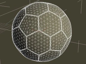 soccer ball on grass 3D Model