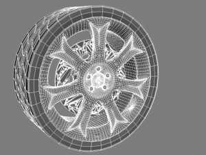 bmw x5 wheel tire 3D मॉडल