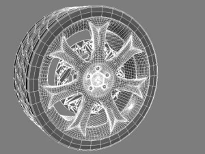 bmw x5 wheel tire 3D Model