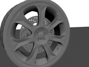 bmw x5 wheel tire 3D Model