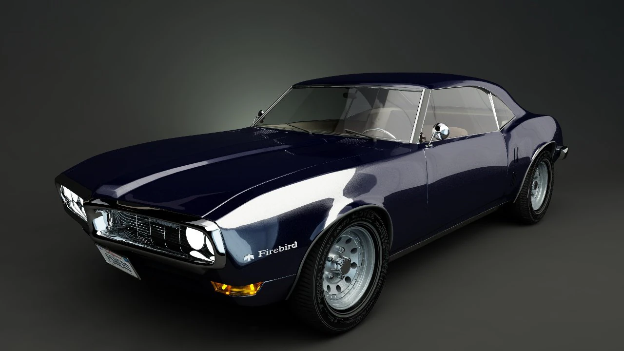 pontiac firebird 3D Model .c4d .max .obj .3ds .fbx .stl .blend