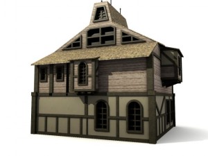 medieval building 1 3D Model