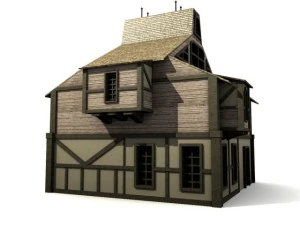 bangunan abad pertengahan paket 2 Model 3D