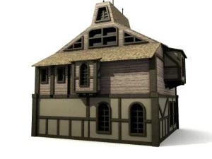 bangunan abad pertengahan paket 2 Model 3D