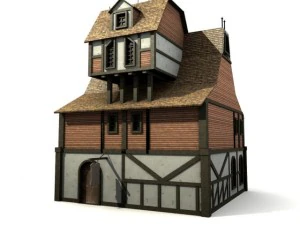 bangunan abad pertengahan paket 2 Model 3D