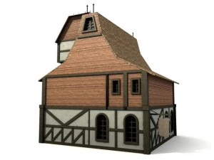 bangunan abad pertengahan paket 2 Model 3D