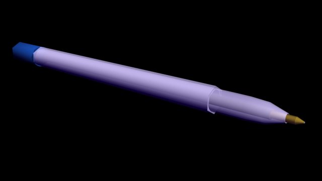 ballpoint pen 3D Model .c4d .max .obj .3ds .fbx .stl .blend 