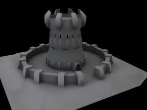 world of warcraft alliance guard tower 3D Модель