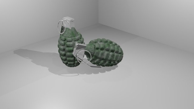 grenade Modelo 3D .c4d .max .obj .3ds .fbx .stl .blend 