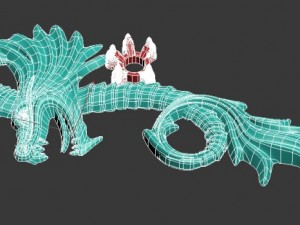 dragon basrelief for jewellery 3D 模型