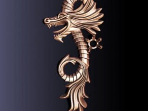dragon basrelief for jewellery 3D 模型