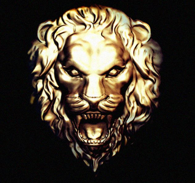 lion basrelief 3D Model .c4d .max .obj .3ds .fbx .stl .blend 