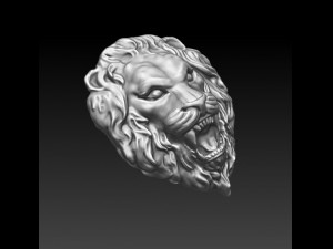 lion basrelief 3D Модель