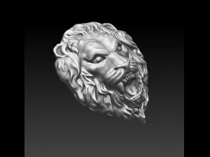 lion basrelief 3D Model