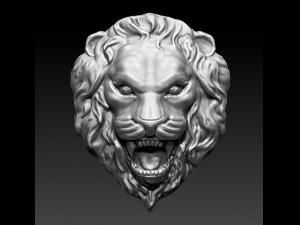 lion basrelief 3D Модель