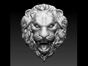 lion basrelief 3D Model