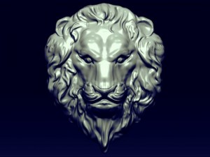 lion basrelief 2 3D Model