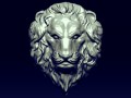 lion basrelief 2 Modello 3D