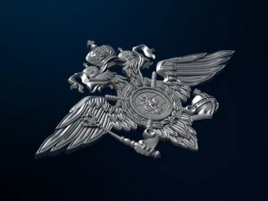 russian emblem mvd 3D Model