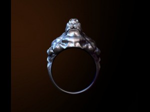 signet with the bears head 3D Model