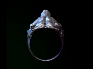 signet with the bears head 3D Model