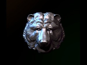 signet with the bears head 3D Model