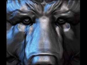 signet with the bears head 3D Model