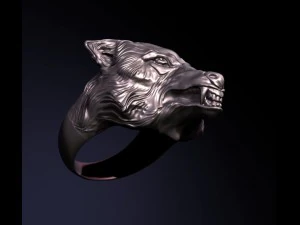 signet head wolf 3D Model