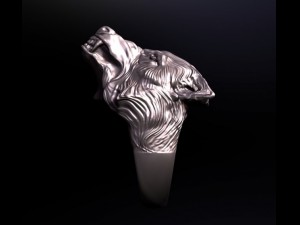 signet head wolf 3Dモデル