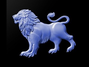 basrelief of a lion Modello 3D