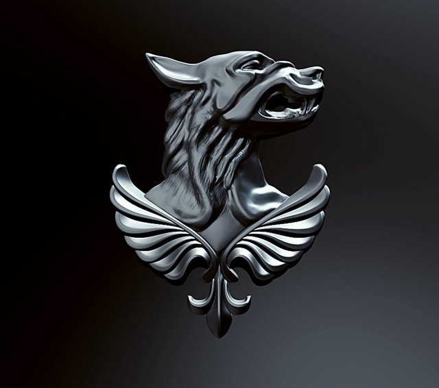 emblem russian wolfriot police bas 3D 模型 .c4d .max .obj .3ds .fbx .stl .blend 