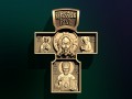 russian orthodox cross with saint nicholas Modello 3D